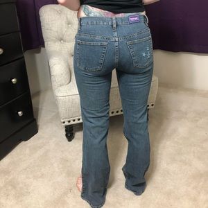 Adorable star spangled jeans size 5/6 Bubblegum